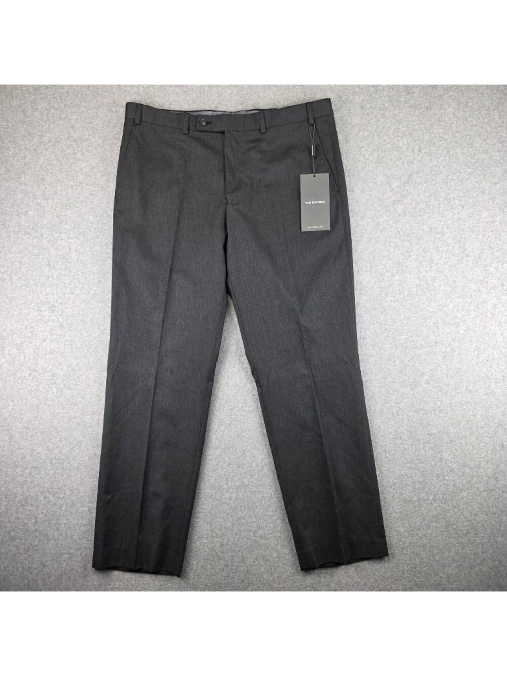 Van Heusen Suit Pants Mens 36x30 NWT Gray Slim Fit Dress Business Formal